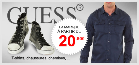 Guess &agrave; partir de 20,90 euros