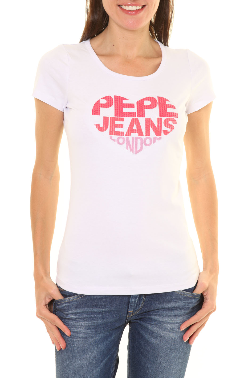 Top tee shirt Pepe Jeans Femme Xs,s Top tee shirt Pepe Jeans Femme Xs,s