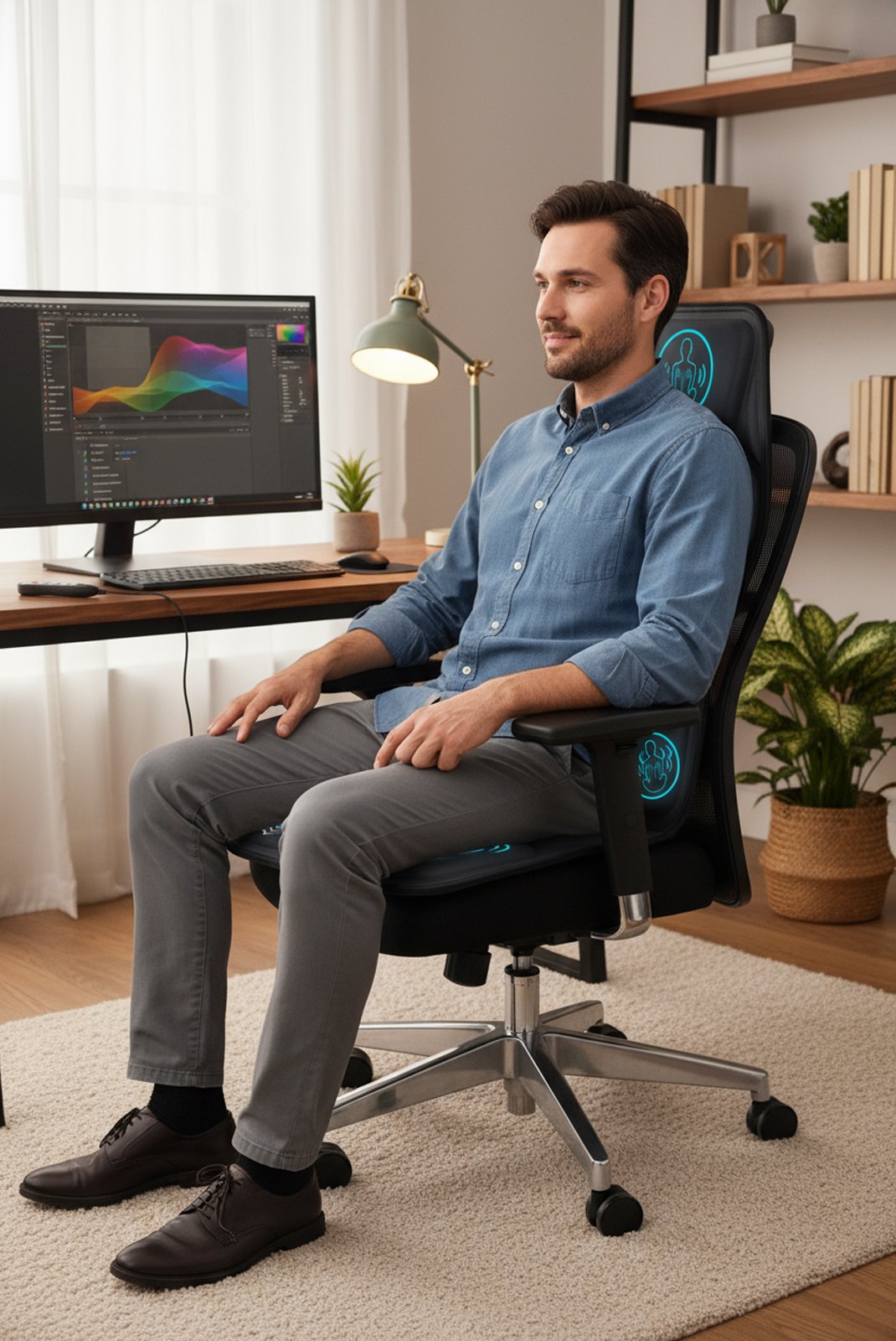 Chaise de bureau  I NEED ME ONE SeatPad/AVC-308C Noir