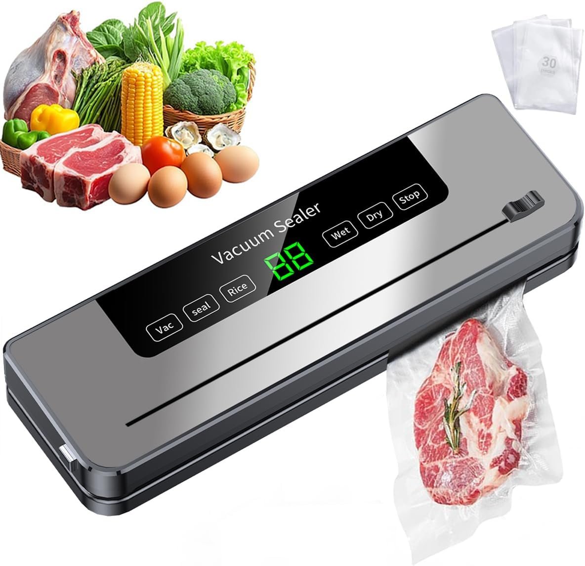 Scelleuse sous vide  I NEED ME ONE INMOVSDWFP Silver