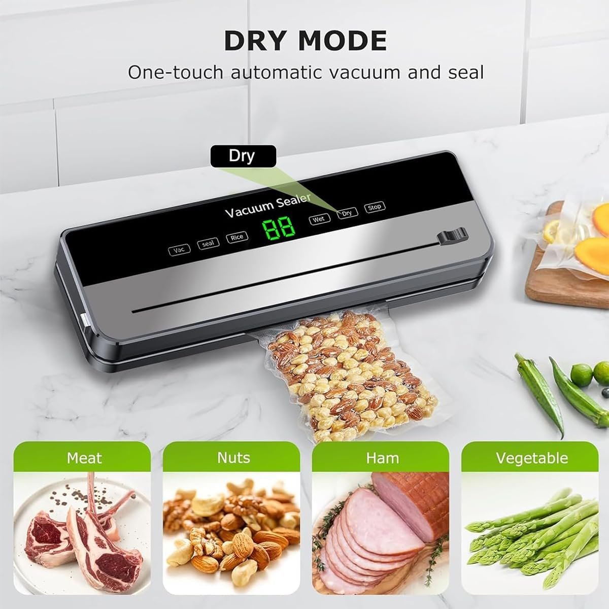 Scelleuse sous vide  I NEED ME ONE INMOVSDWFP Silver