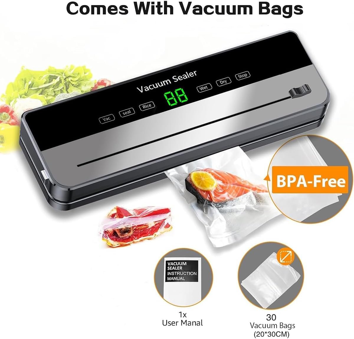 Scelleuse sous vide  I NEED ME ONE INMOVSDWFP Silver