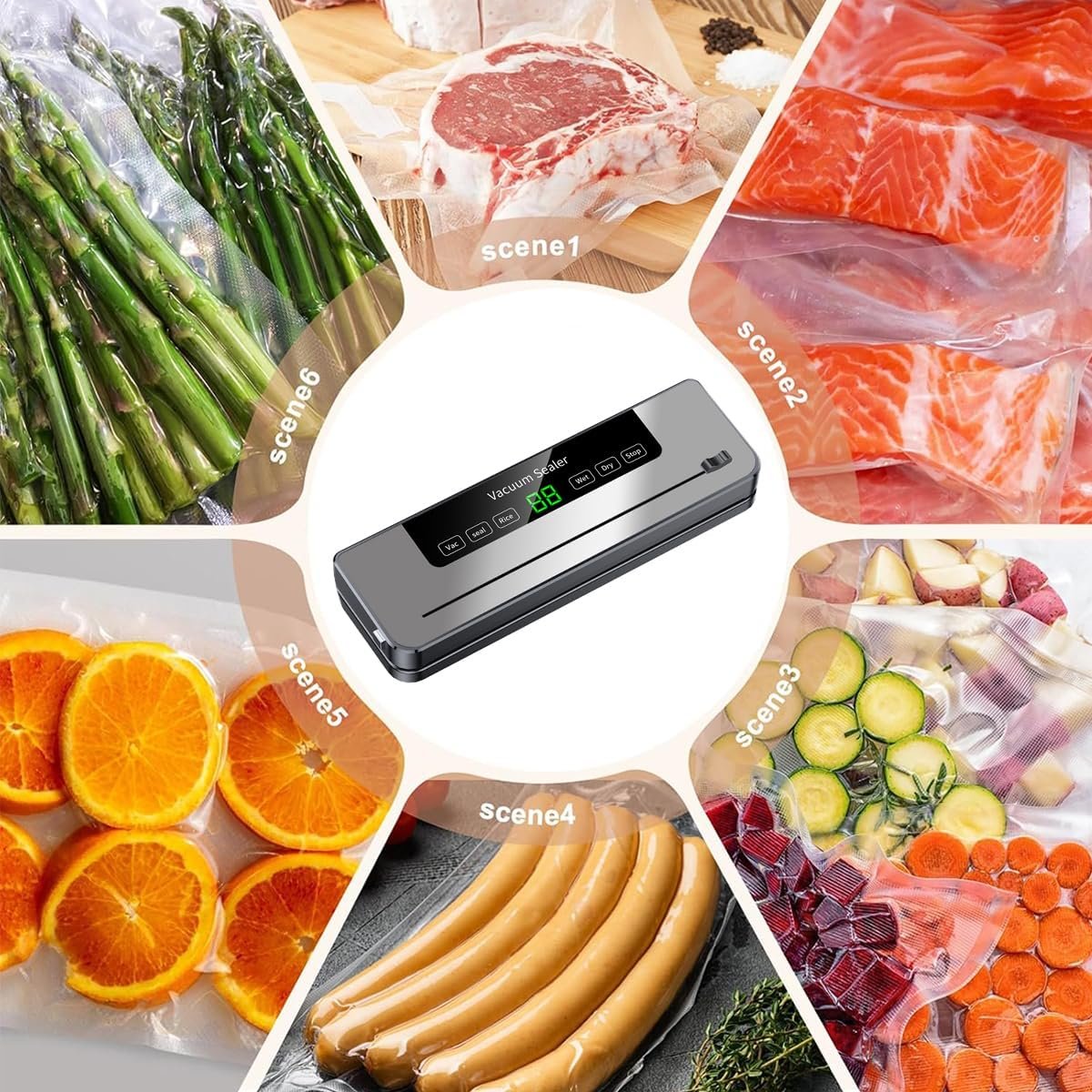 Scelleuse sous vide  I NEED ME ONE INMOVSDWFP Silver