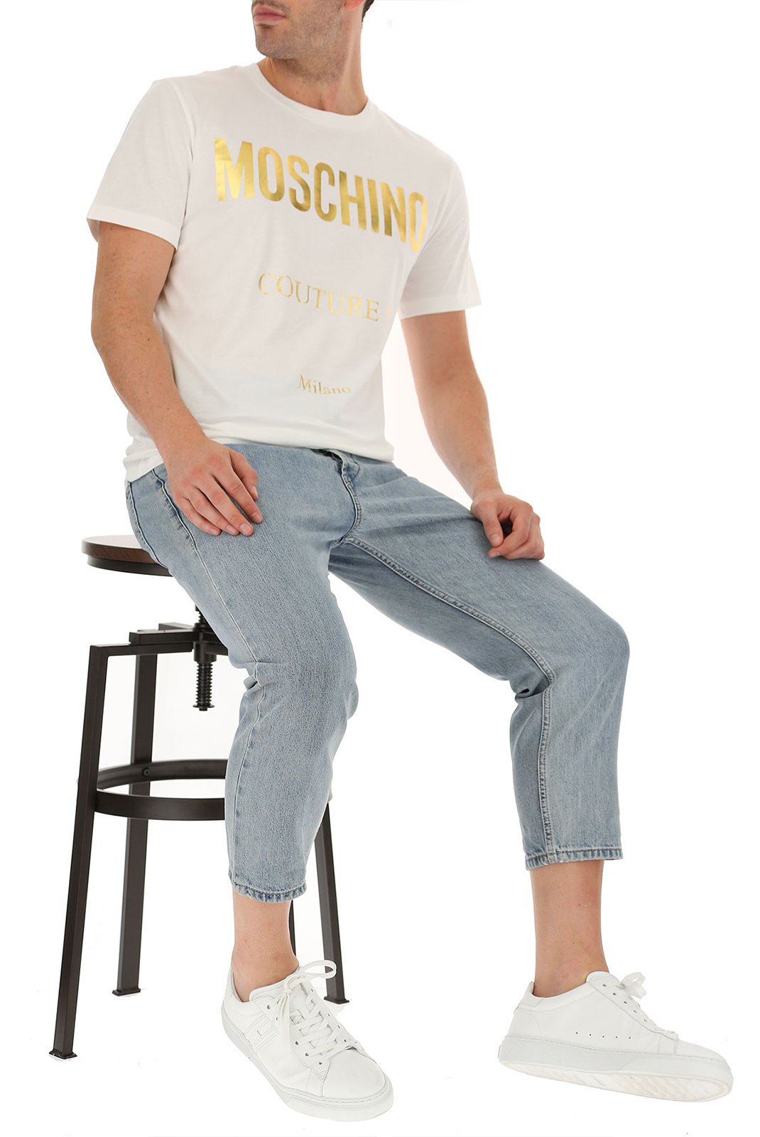 Tee-shirts  Moschino ZJ0707 1002 WHITE