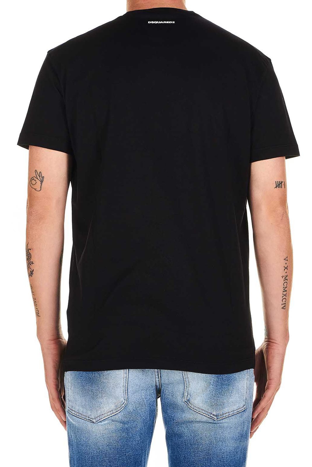 Tee-shirts  Dsquared2 S74GD0704 900 BLACK
