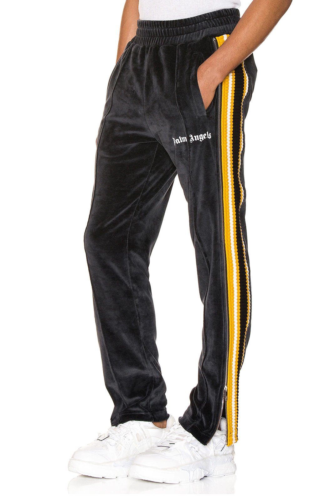 Pantalons sport/streetwear  Palm Angels PMCA007F194690071001 BLACK WHITE