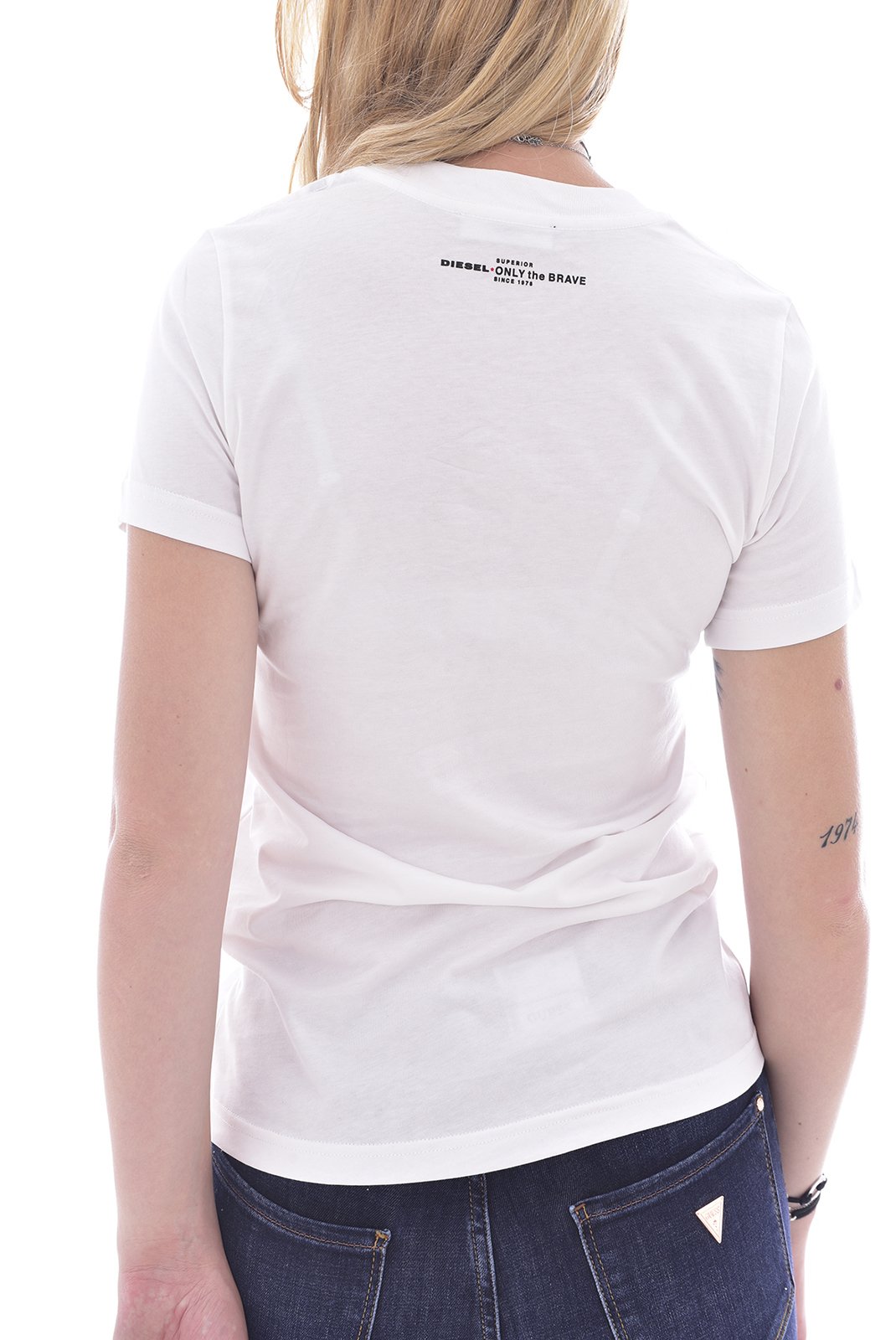 Tee shirt  Diesel T-SILY-WG 100 blanc