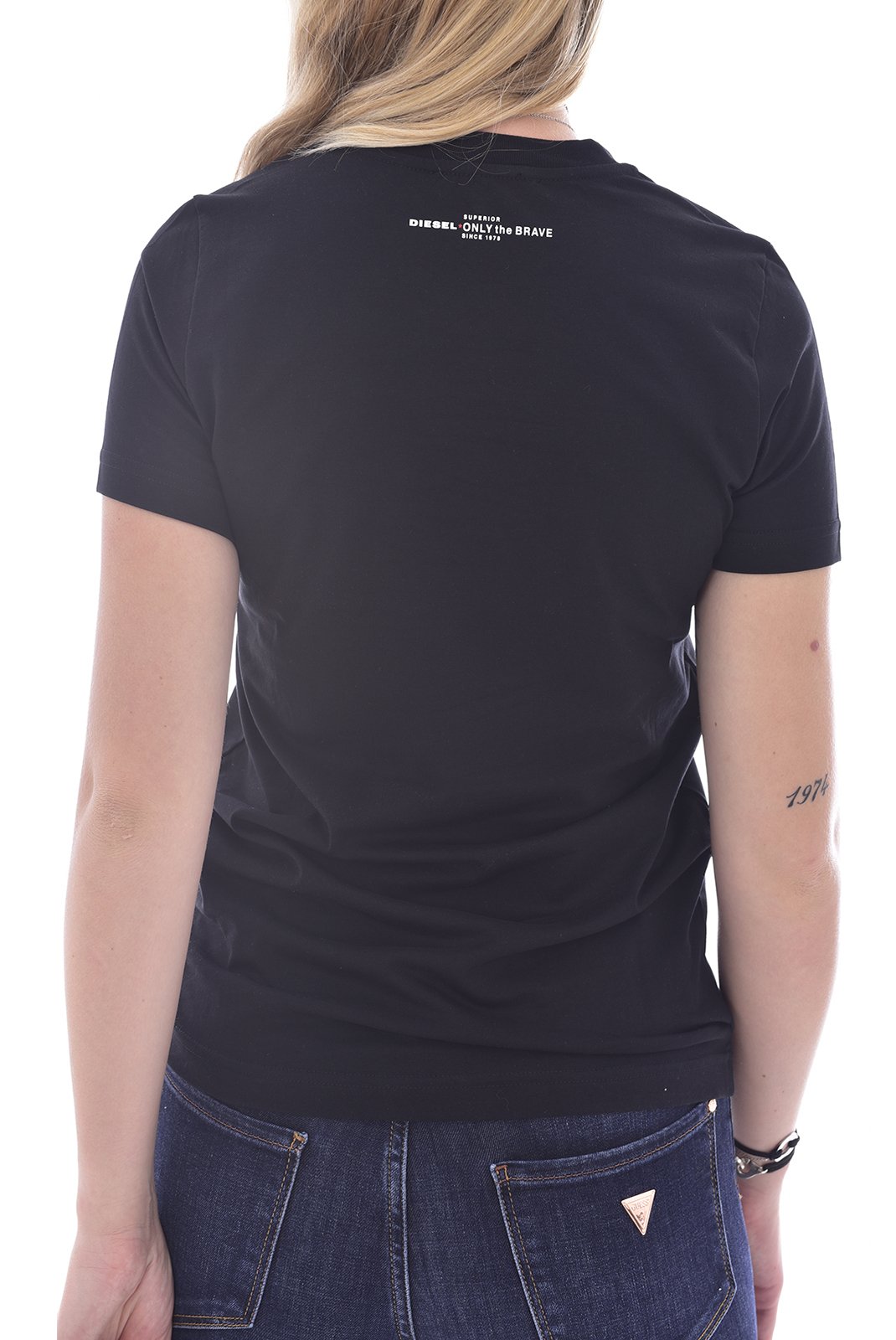Tee shirt  Diesel T-SILY-WG 9XX noir