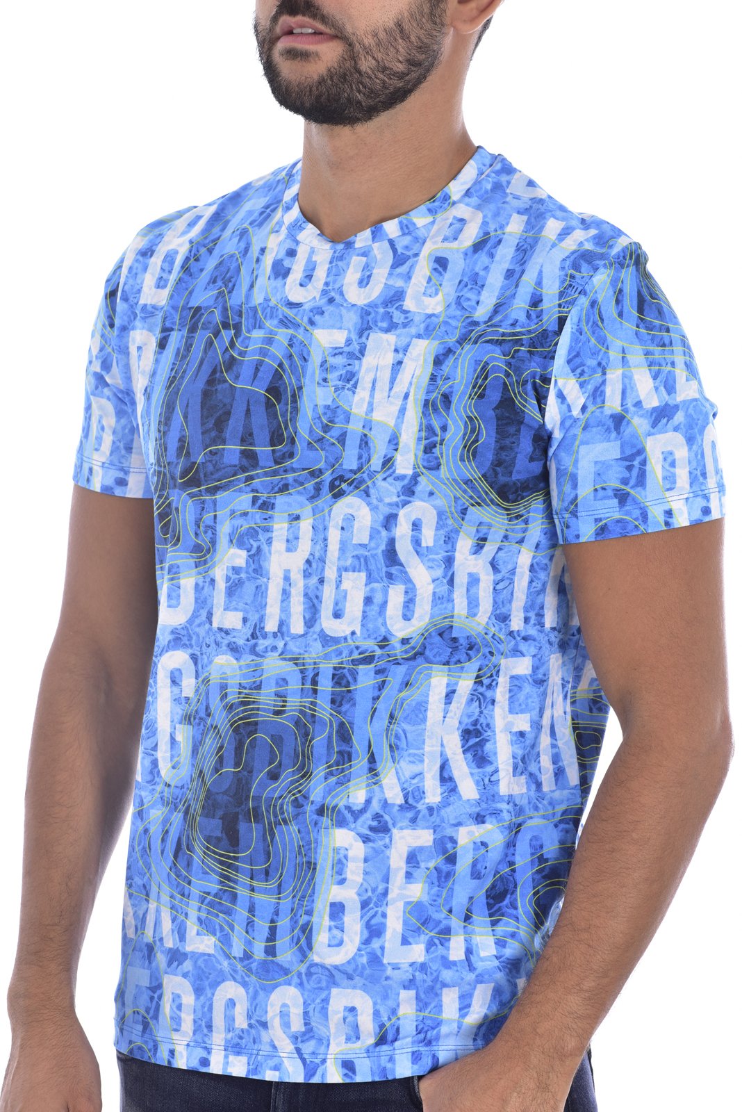 T-S manches courtes  Bikkembergs C 4 101 00 E 2250 BLUE MULTI