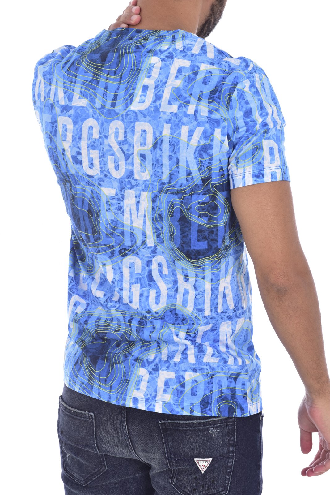 T-S manches courtes  Bikkembergs C 4 101 00 E 2250 BLUE MULTI