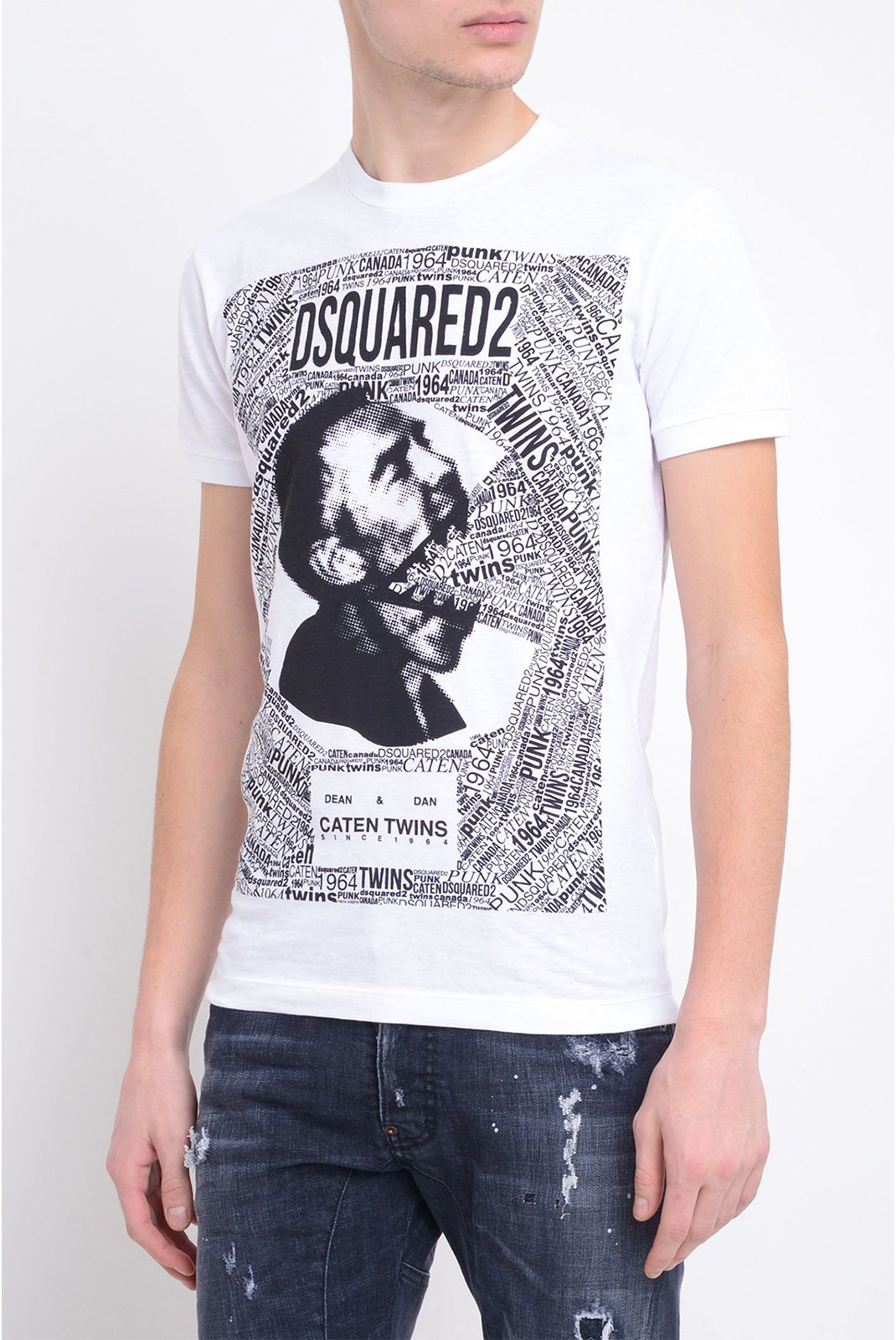 T-S manches courtes  Dsquared2 S74GD0481 100 WHITE