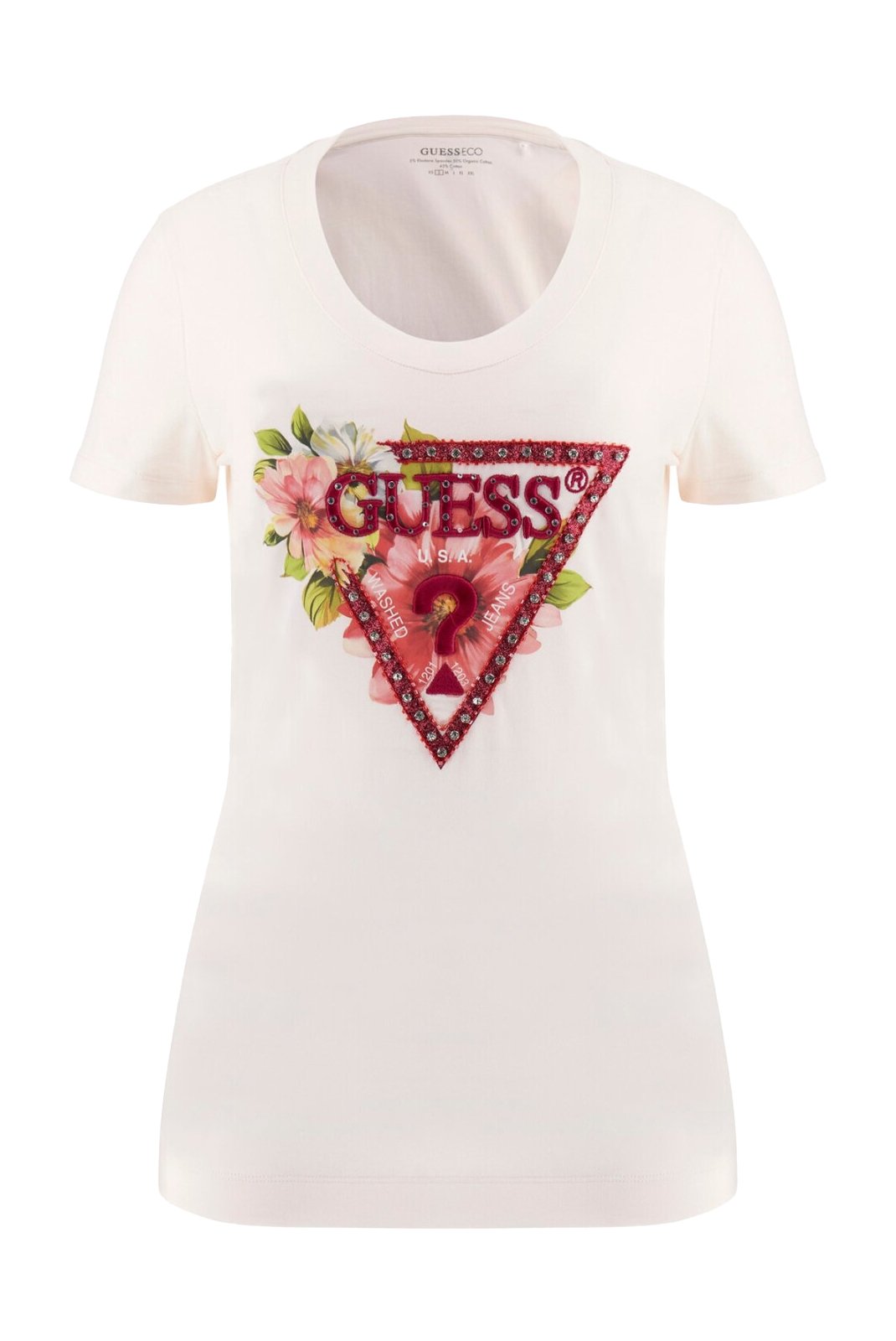 Tee shirt  Guess jeans W5GI10 J1314 G012 CREAM WHITE