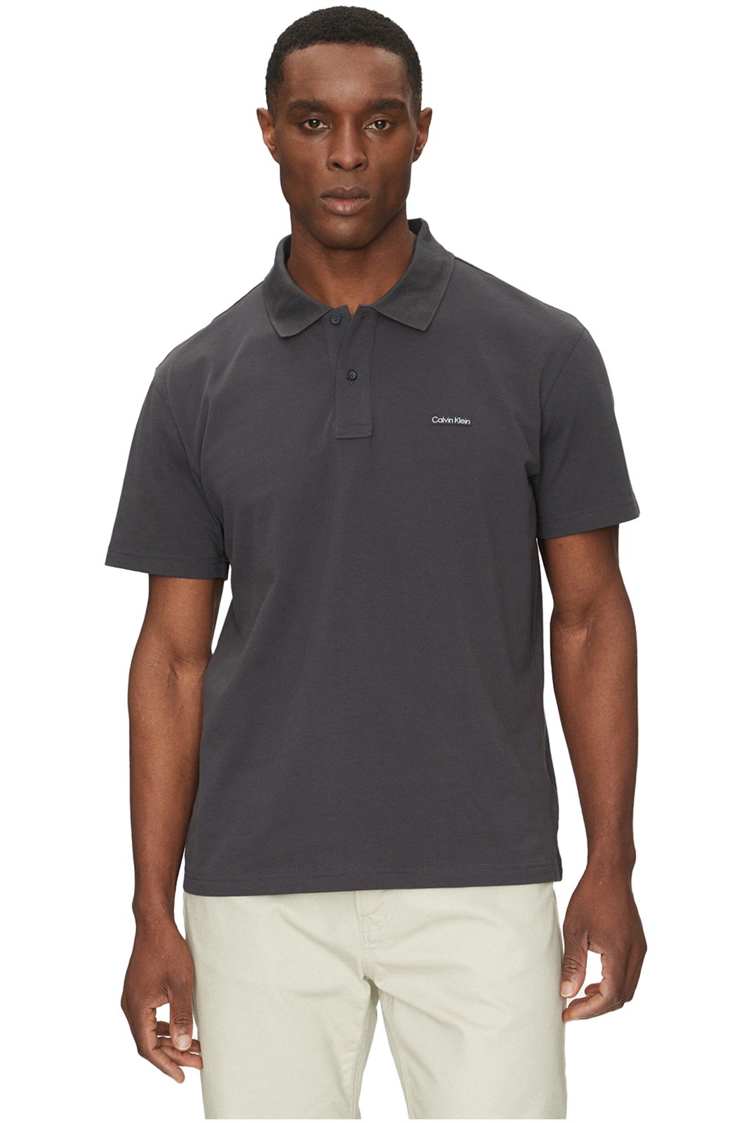 Polos manches courtes  Calvin klein J30J327534 BA1 Phantom