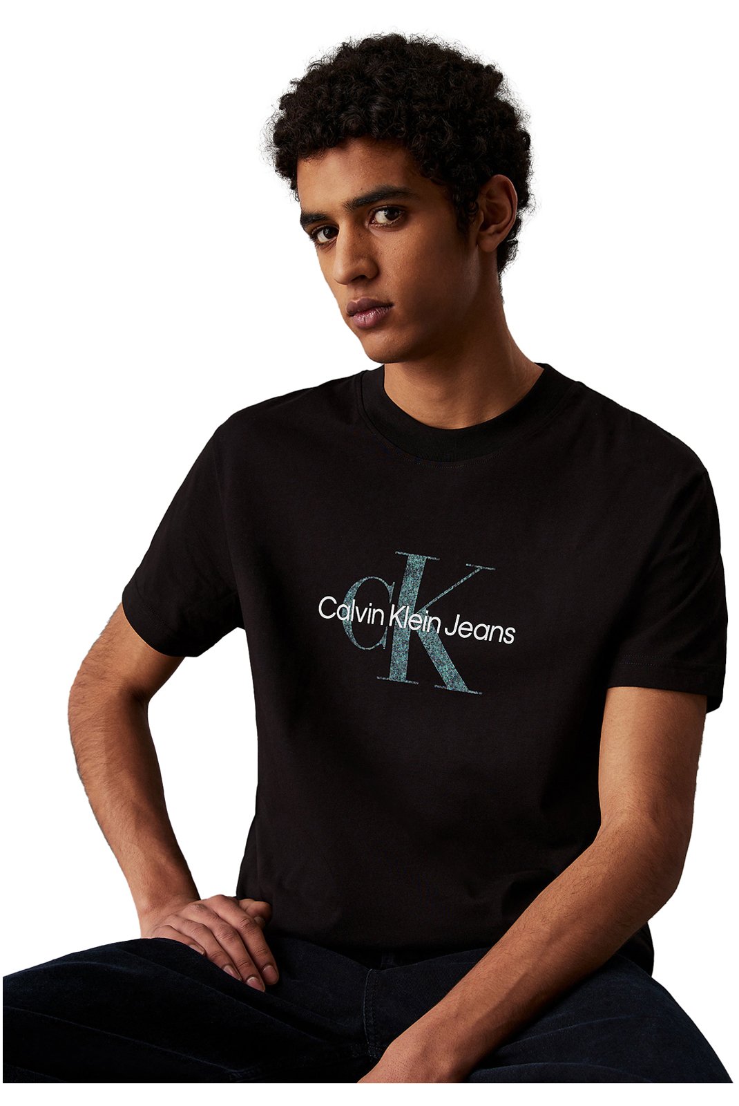 T-S manches courtes  Calvin klein J30J327086 BEH Ck Black