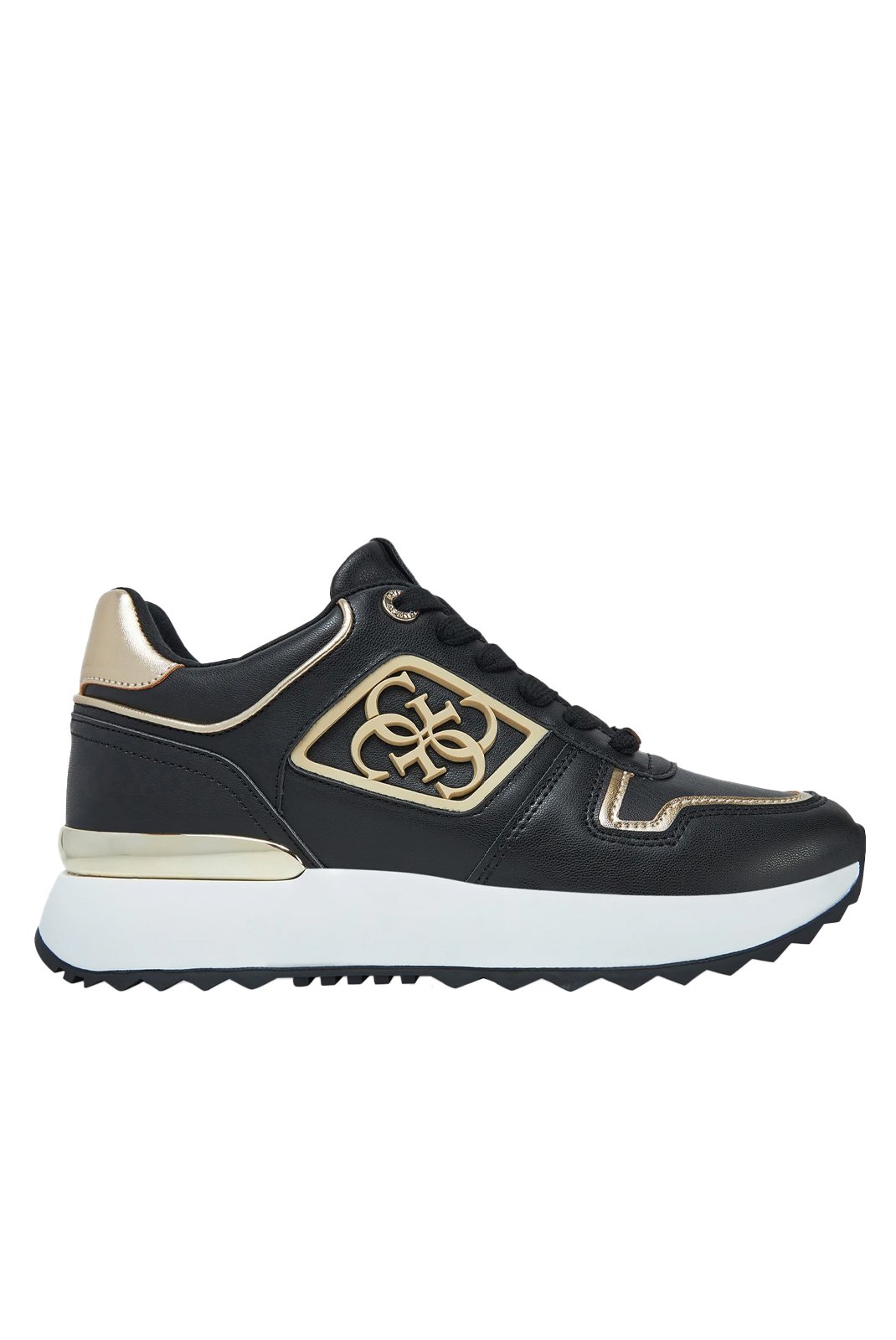 Baskets / Sneakers  Guess jeans FLJKOY ELE12 BLACK/PLATINO