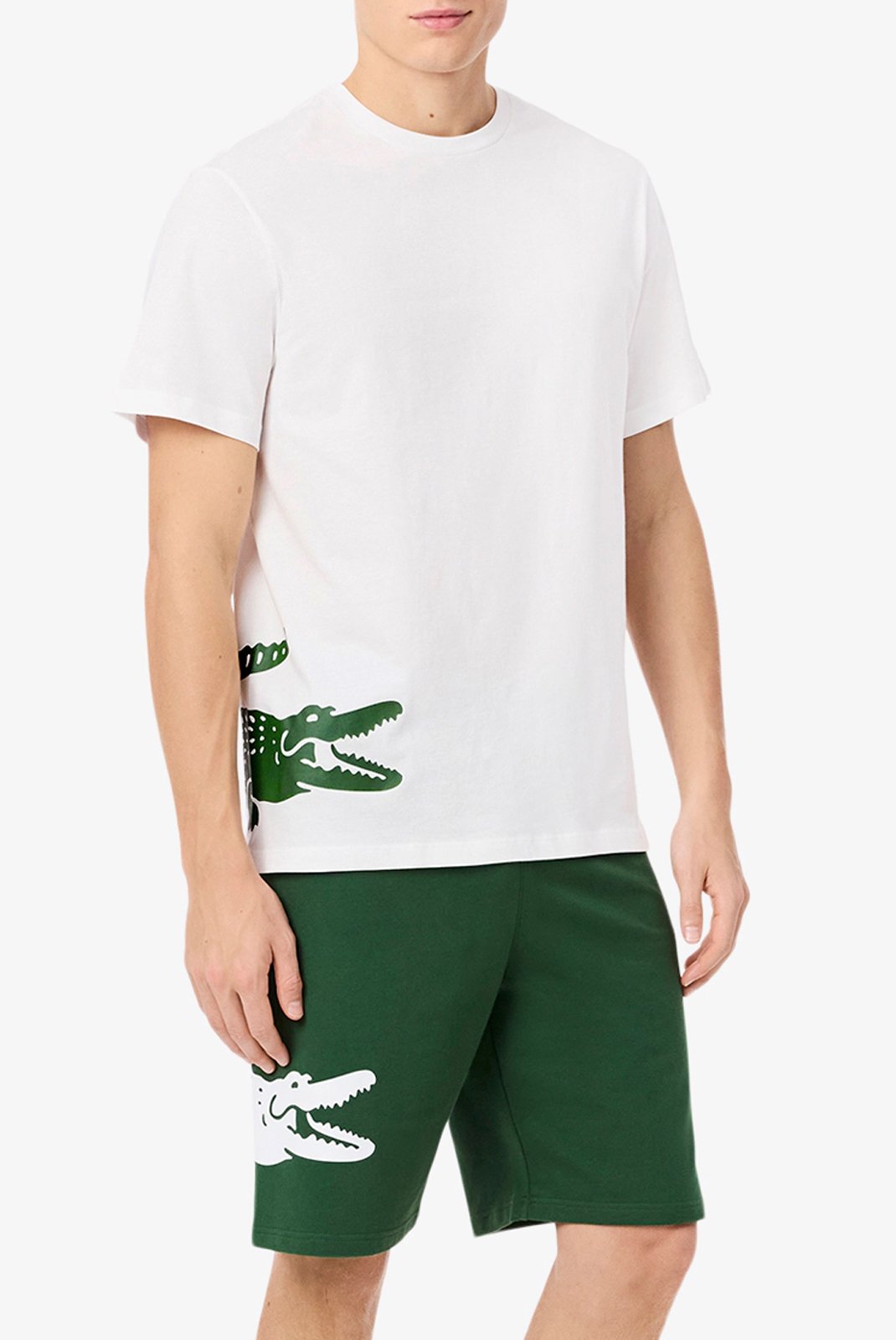 T-S manches courtes  Lacoste TH9459 001 BLANC