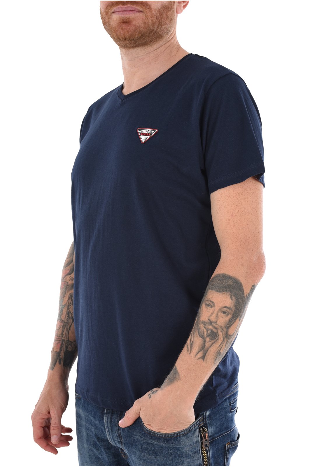 T-S manches courtes  Georges Rech TOMY-GR NAVY