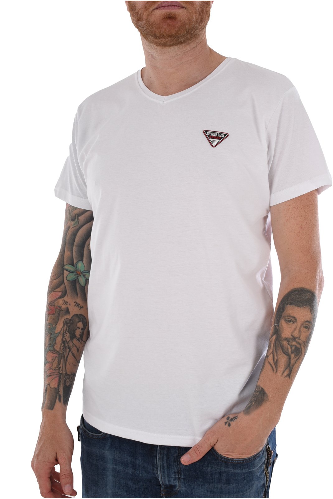 T-S manches courtes  Georges Rech THIERY-GR WHITE