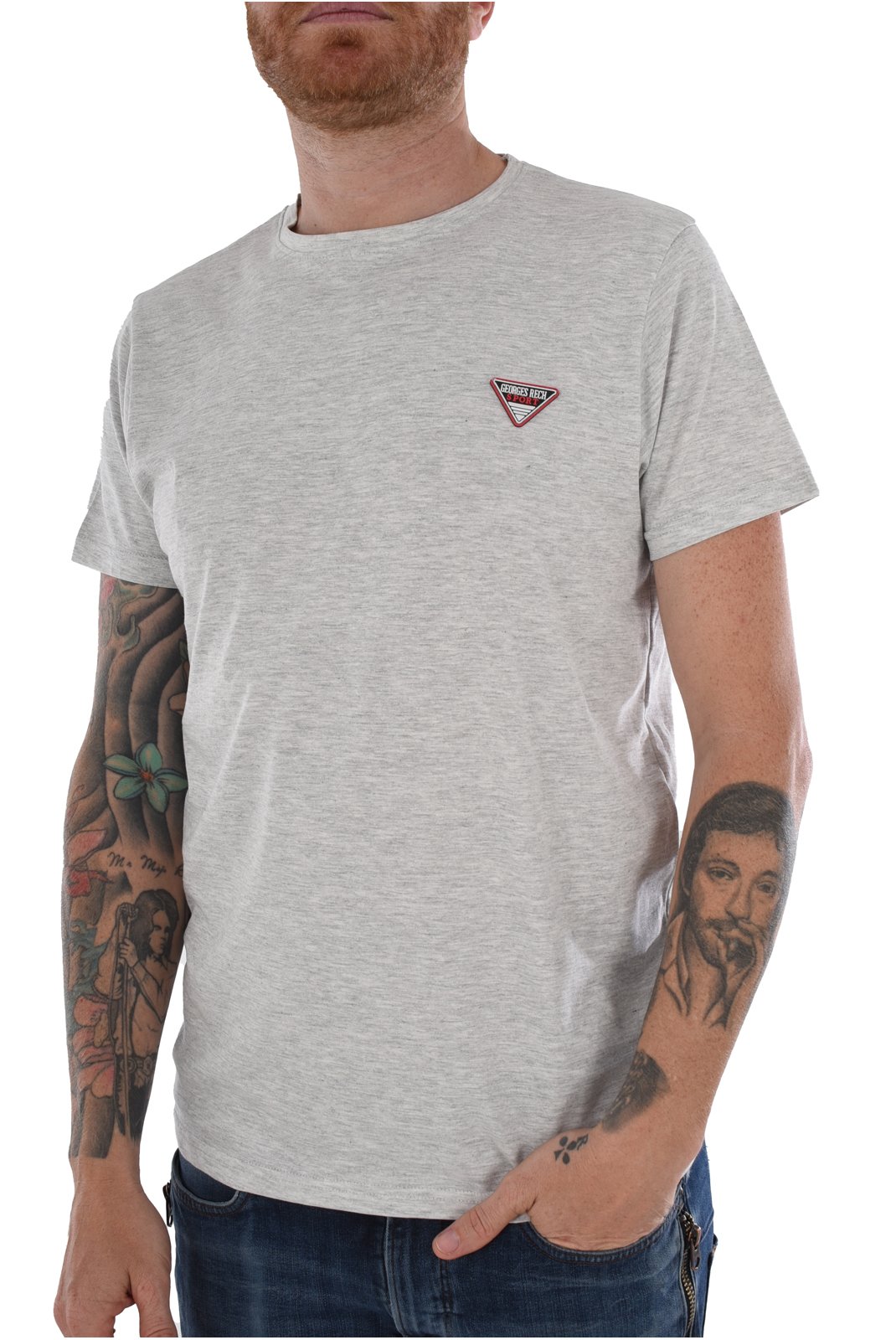 T-S manches courtes  Georges Rech THIERY-GR GREY MEL