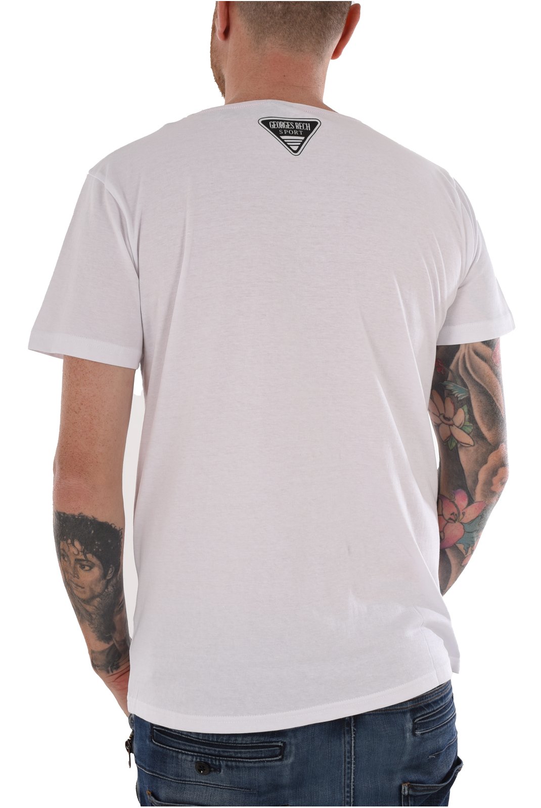 T-S manches courtes  Georges Rech GRT-6 WHITE