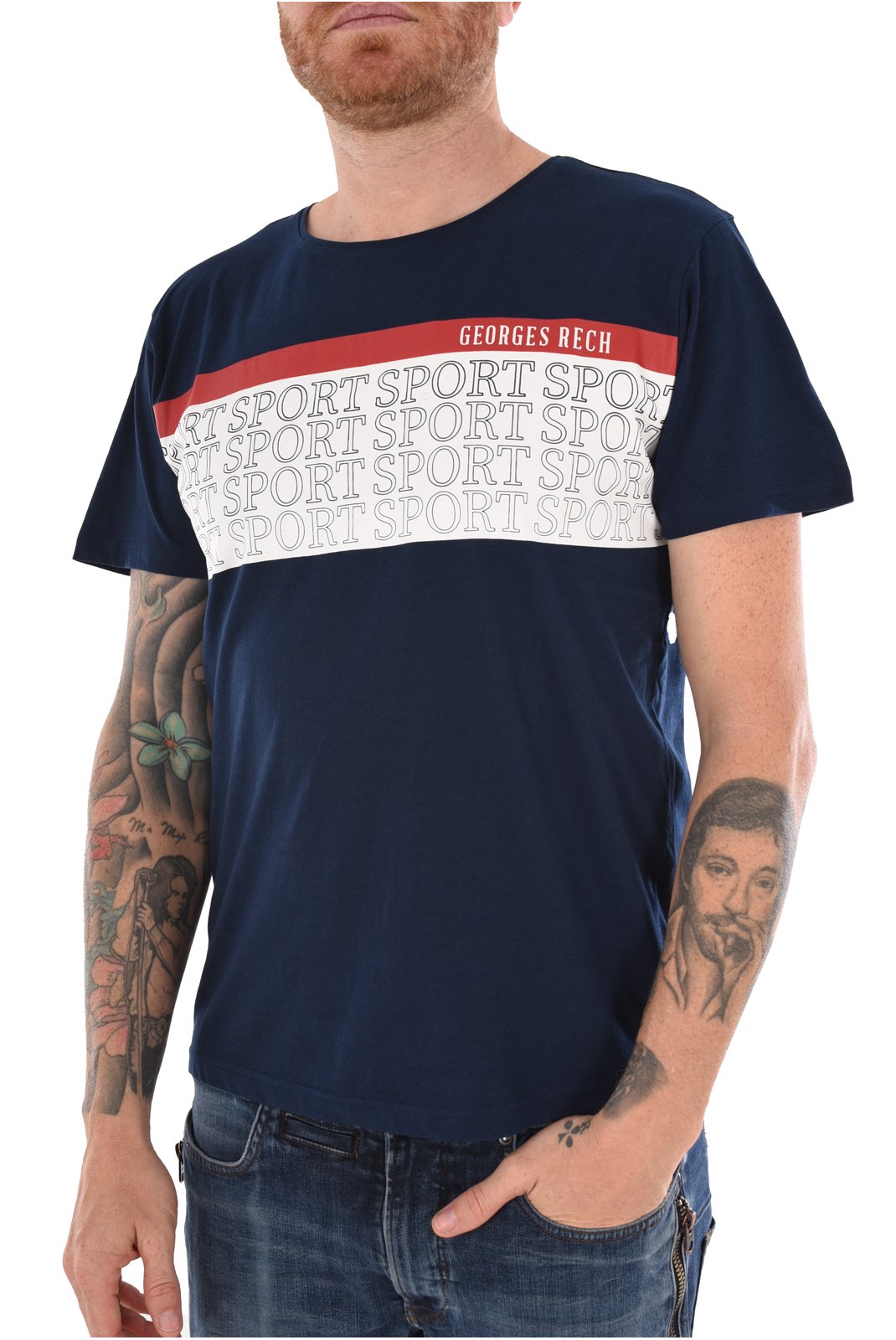 T-S manches courtes  Georges Rech GRT-6 NAVY