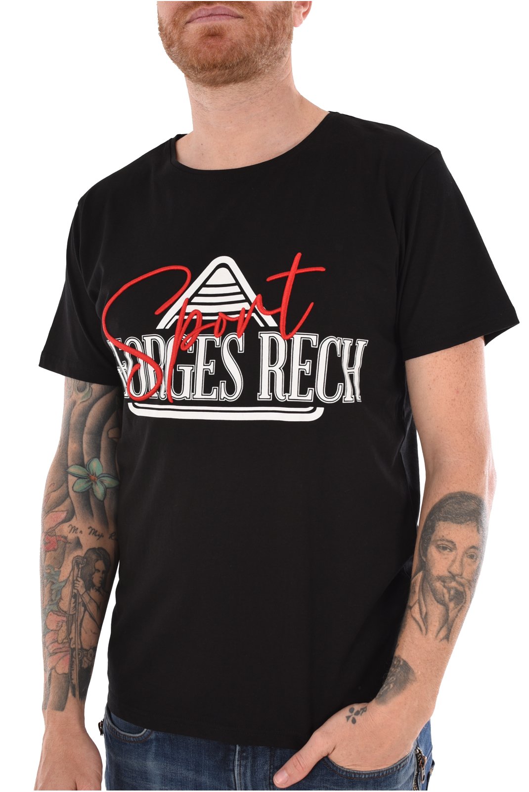 T-S manches courtes  Georges Rech GRT-7 BLACK