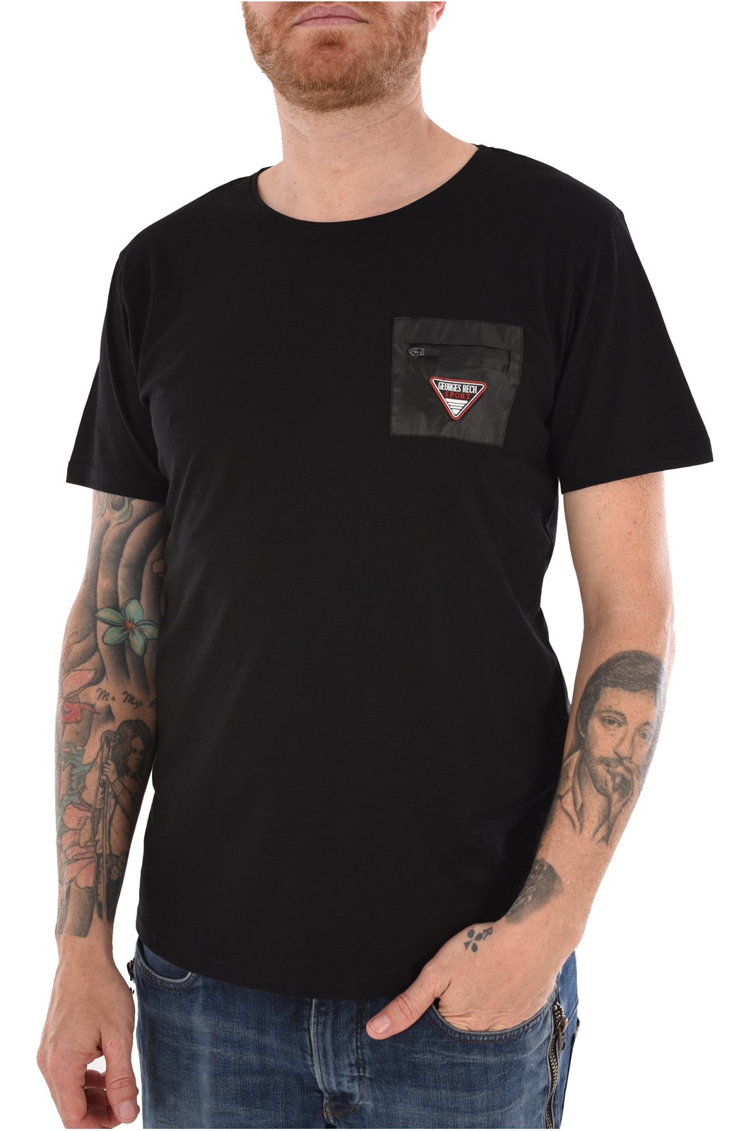 T-S manches courtes  Georges Rech GRT-3 BLACK
