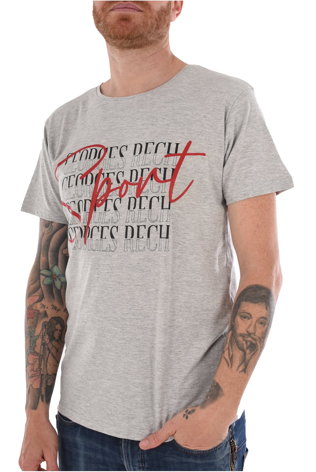 T-S manches courtes  Georges Rech GRT-1 GREY MEL