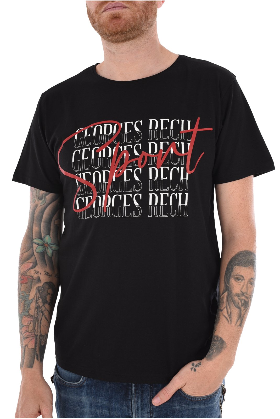 T-S manches courtes  Georges Rech GRT-1 BLACK