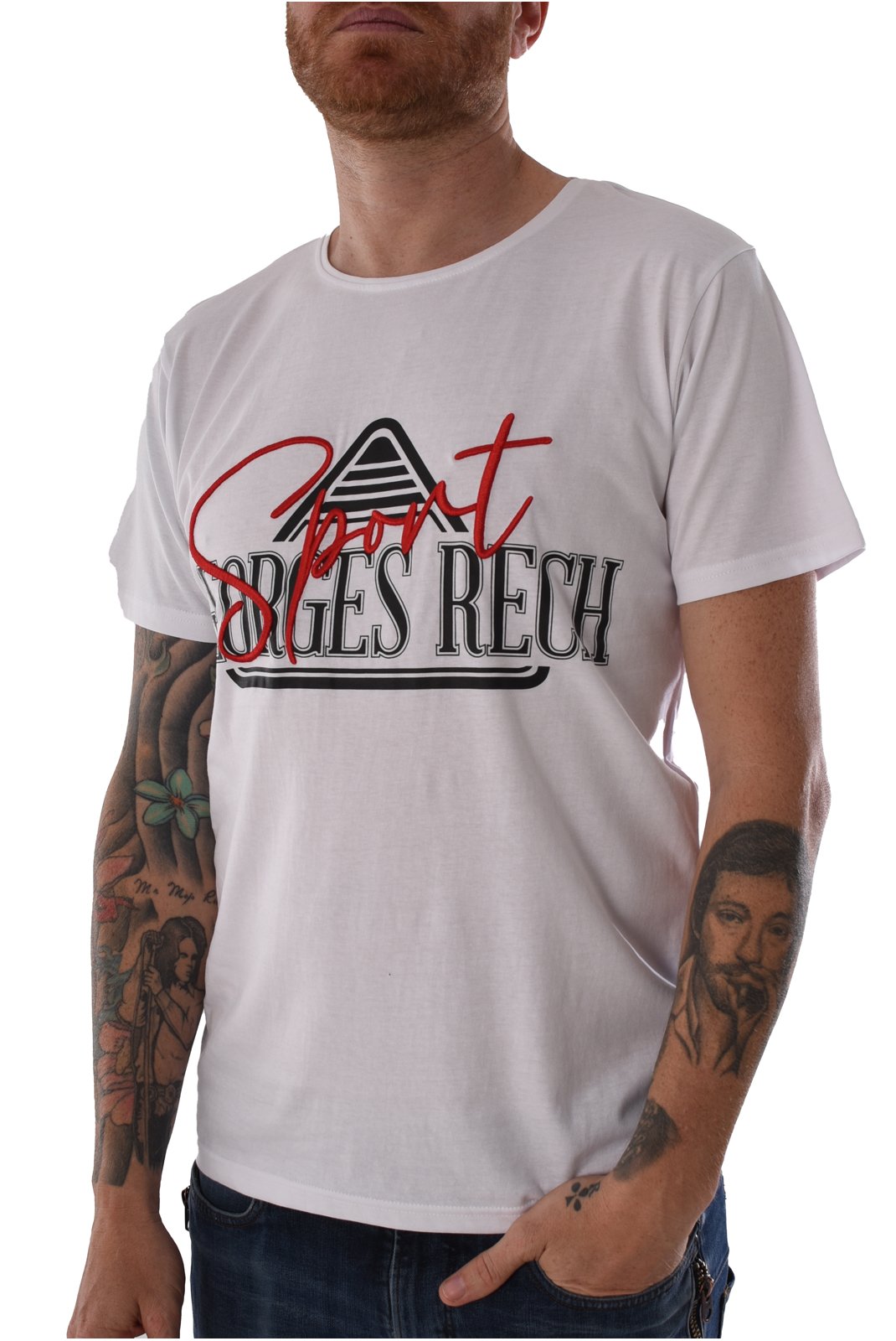 T-S manches courtes  Georges Rech GRT-7 WHITE