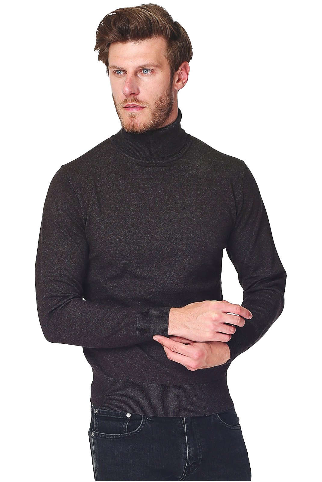 Pulls  Le Cachemire français CF-87_LOUP gris