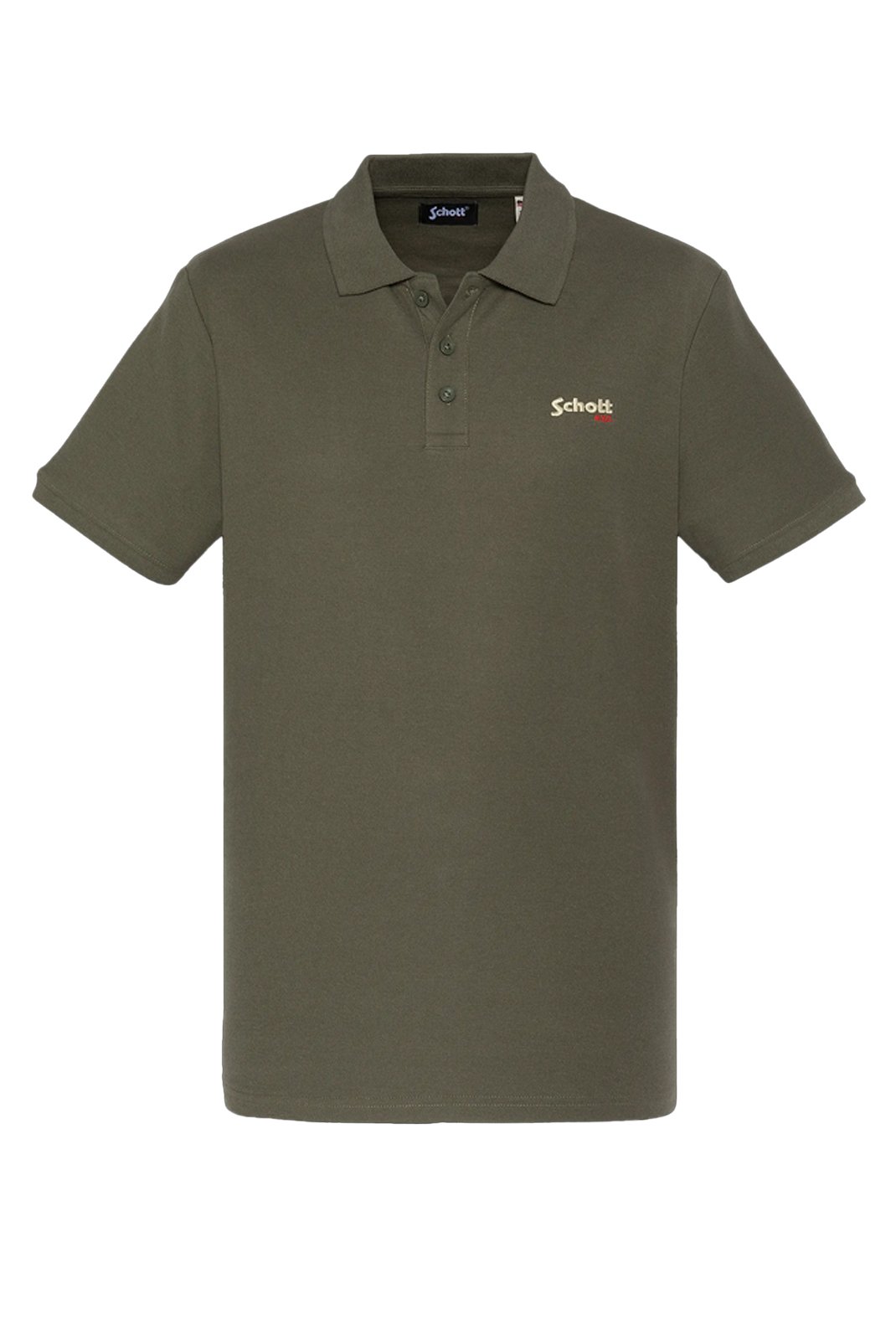 Polos manches courtes  Schott PS0022 KAKI