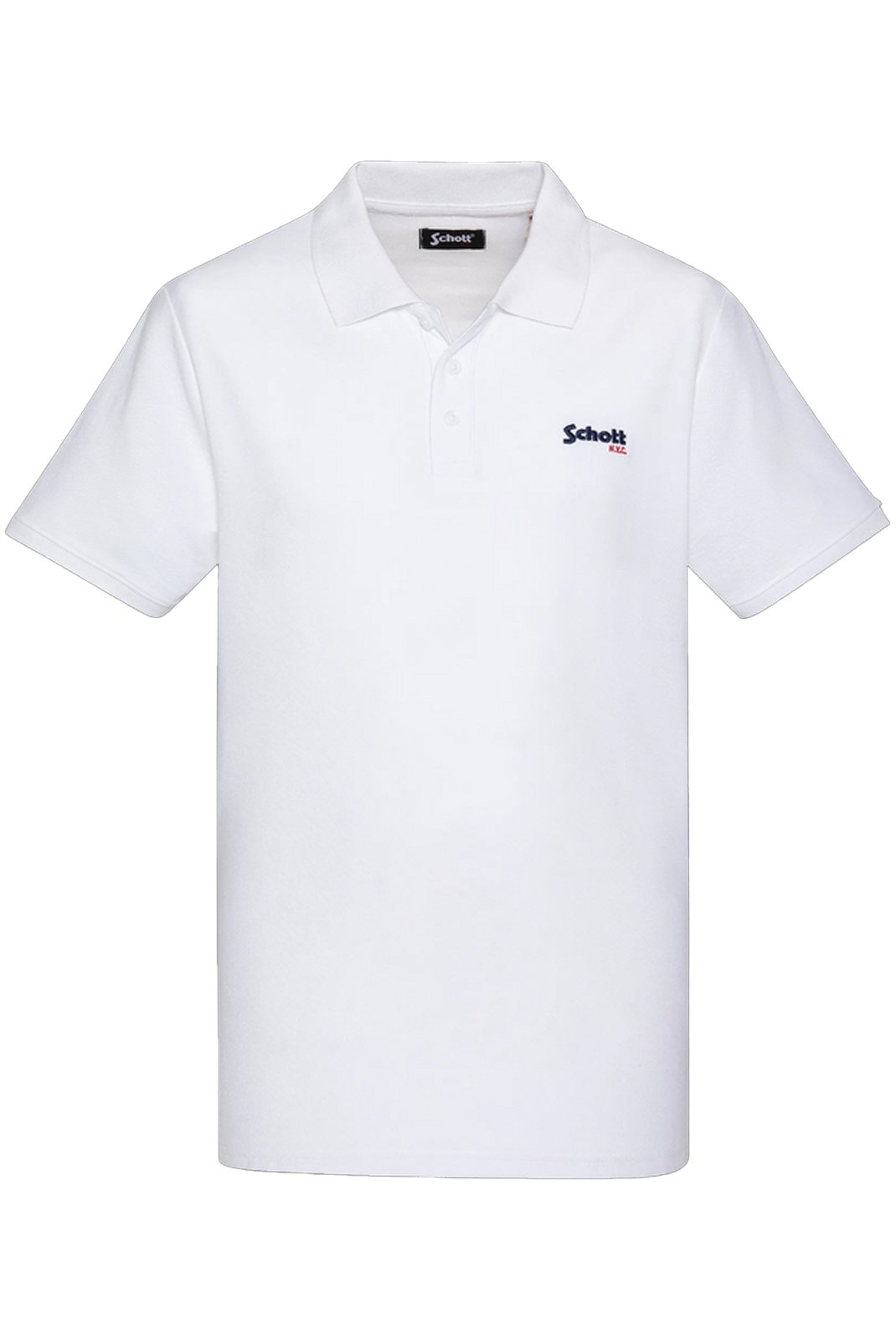 Polos manches courtes  Schott PS0022 WHITE
