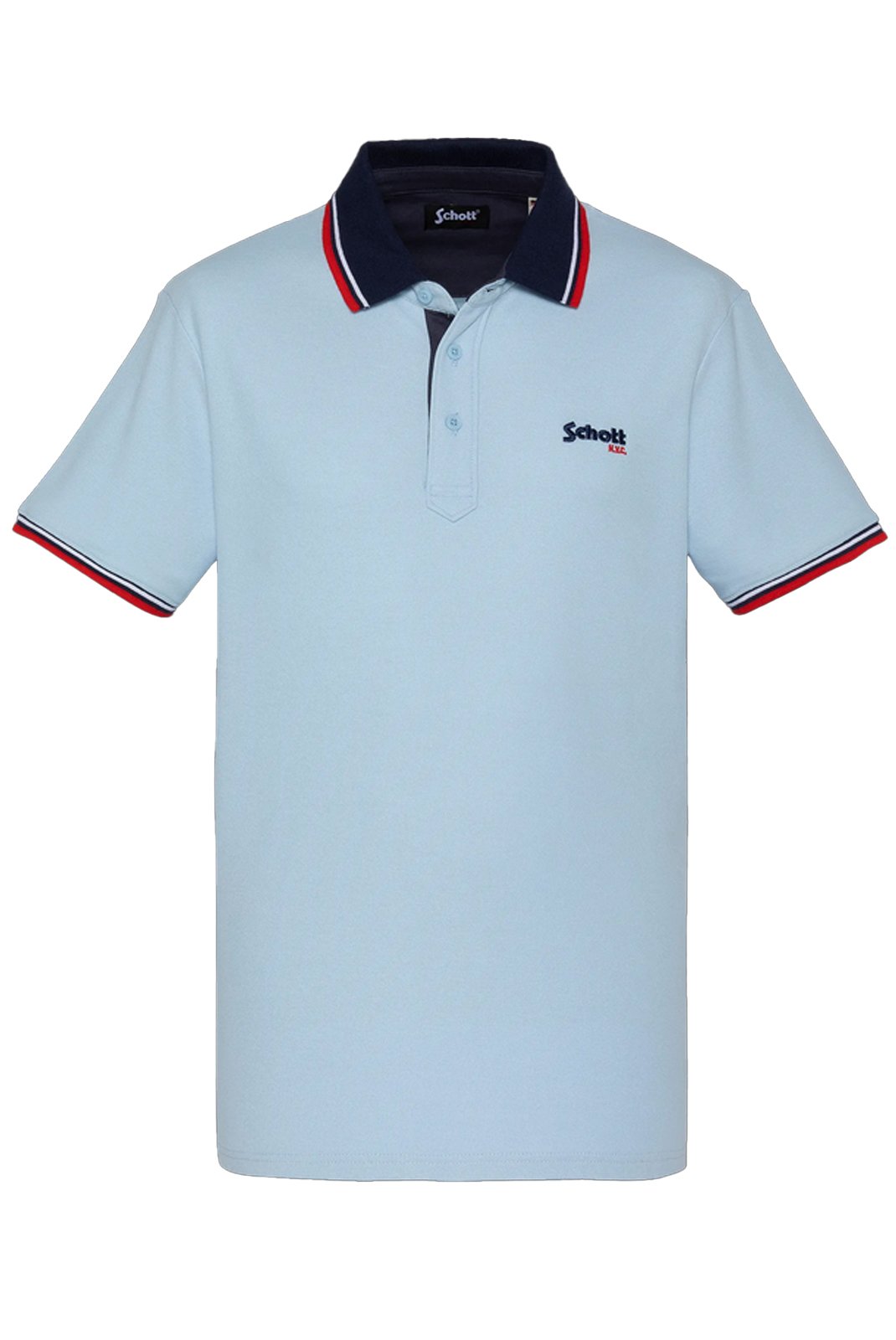 Polos manches courtes  Schott PSHARBOUR SKY