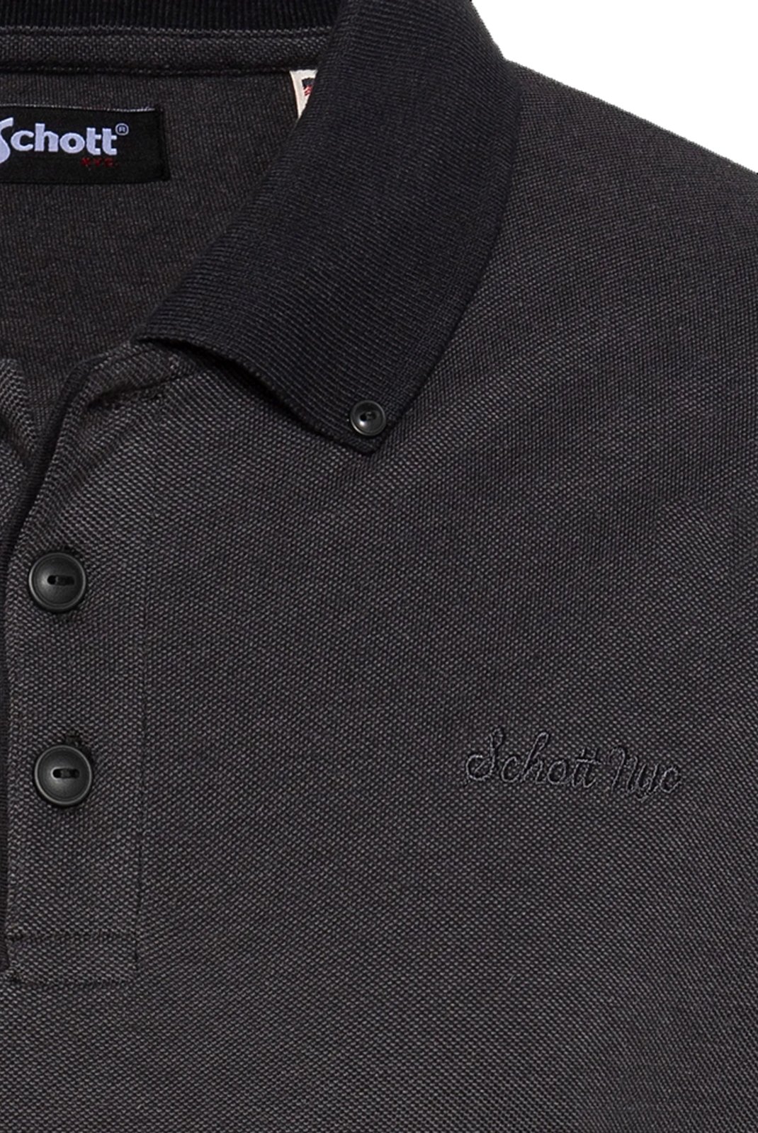 Polos manches courtes  Schott PSPENY BLACK