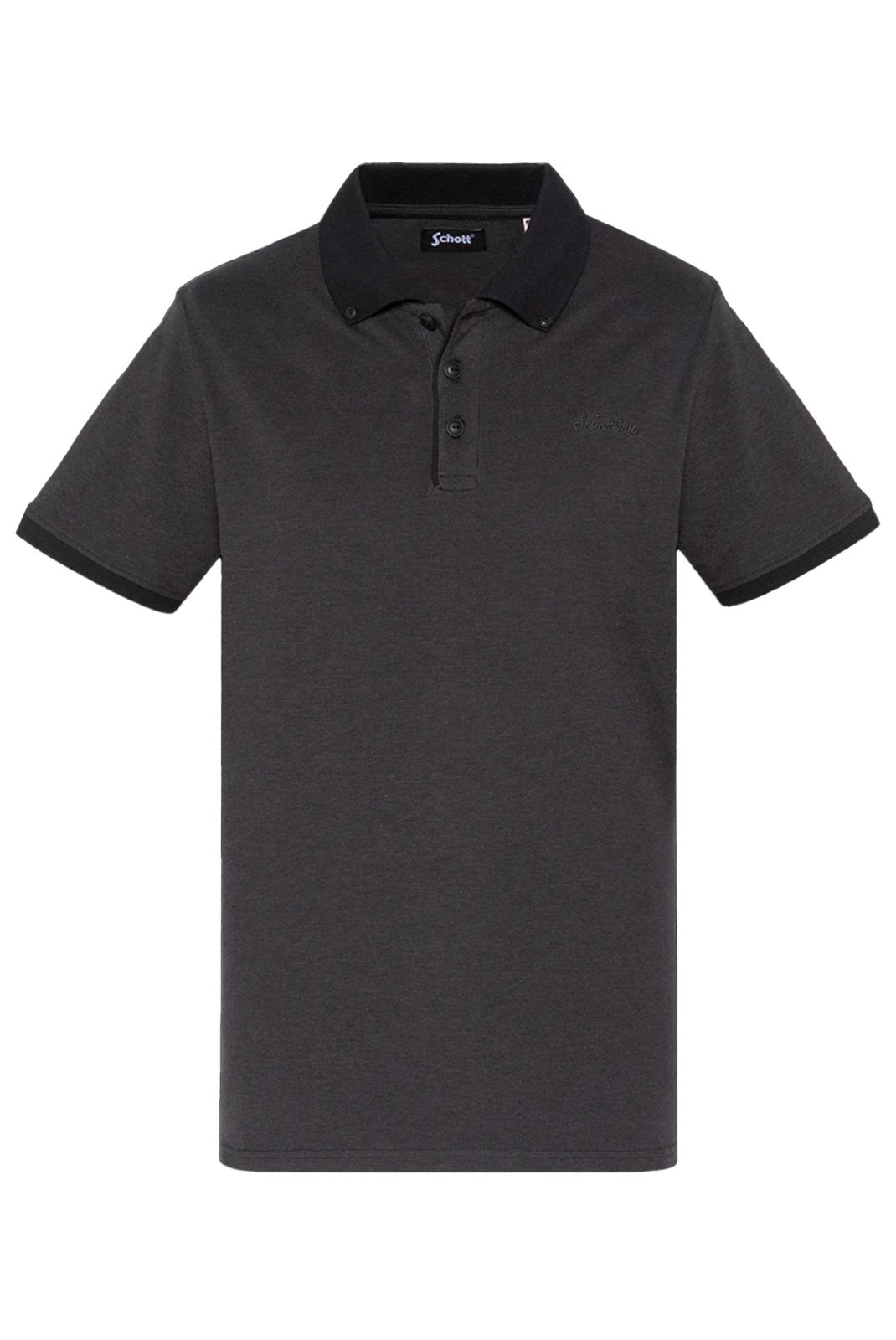 Polos manches courtes  Schott PSPENY BLACK