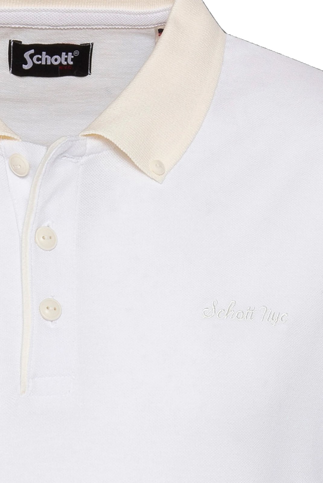 Polos manches courtes  Schott PSPENY OFF WHITE