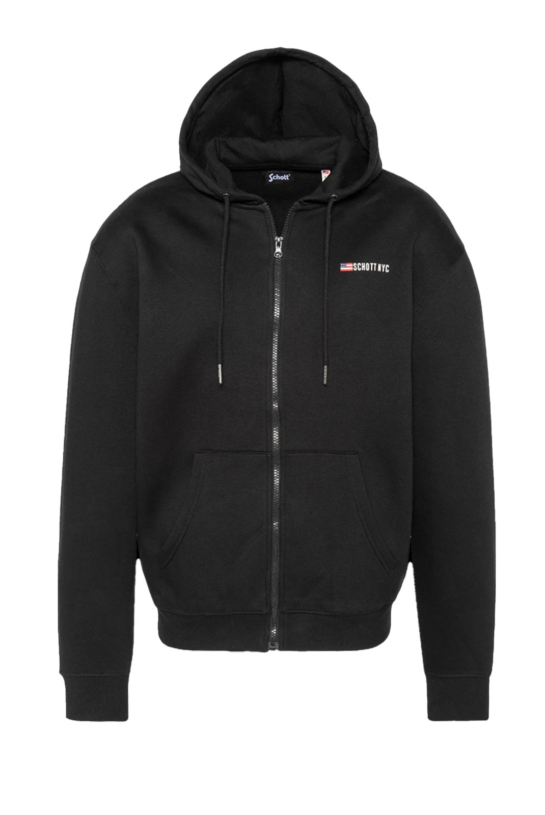 Sweats zippés  Schott SWHZFLAG BLACK