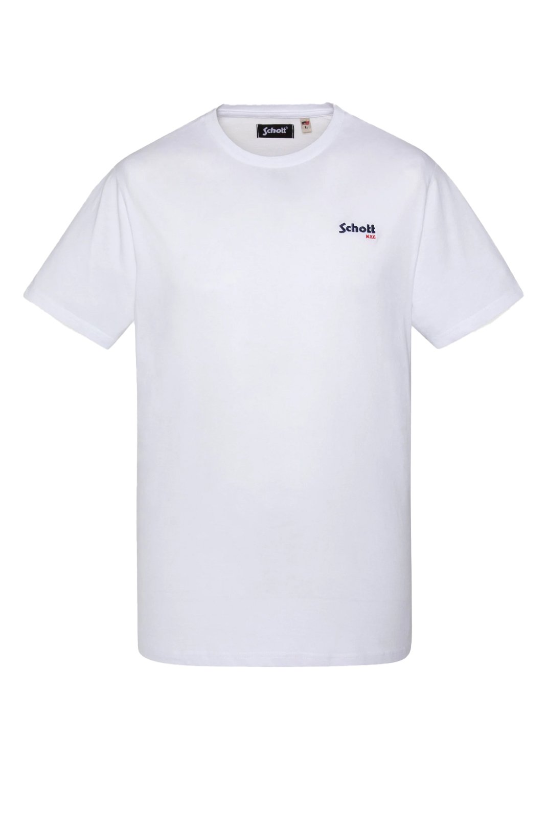 T-S manches courtes  Schott TSBRODED WHITE