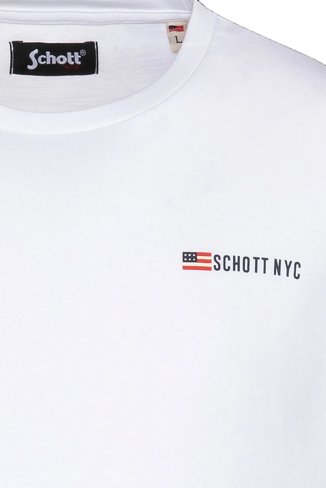 T-S manches courtes  Schott TSFLAGARMY WHITE