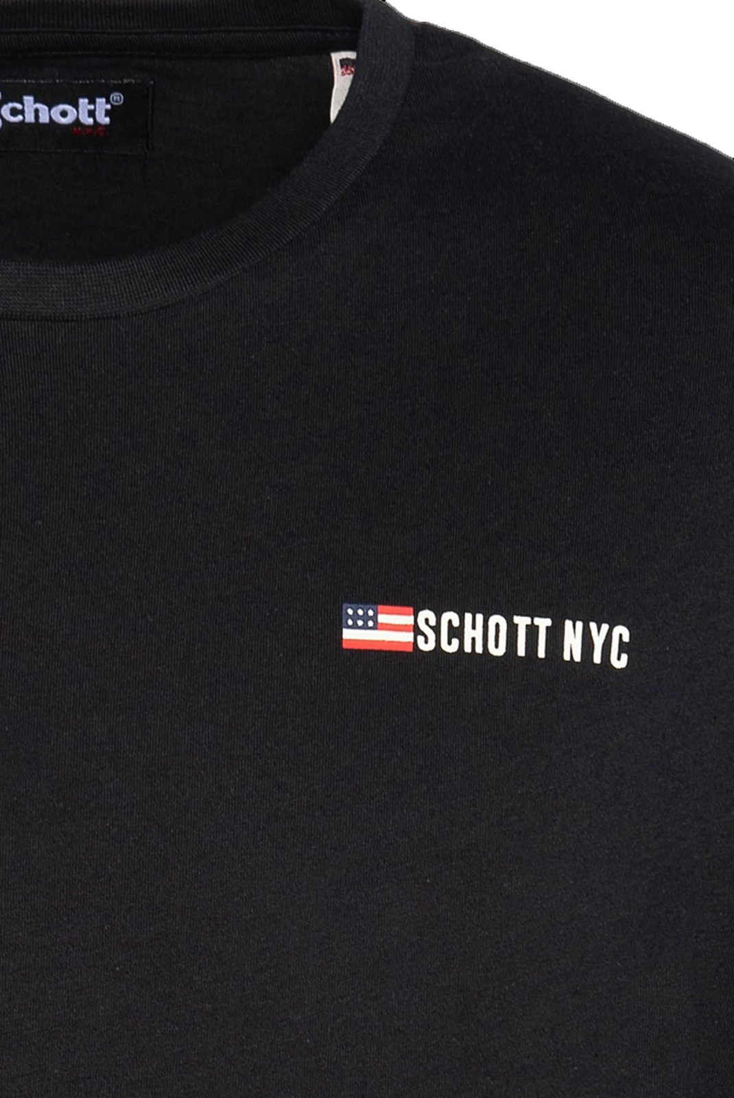 T-S manches courtes  Schott TSFLAGARMY BLACK