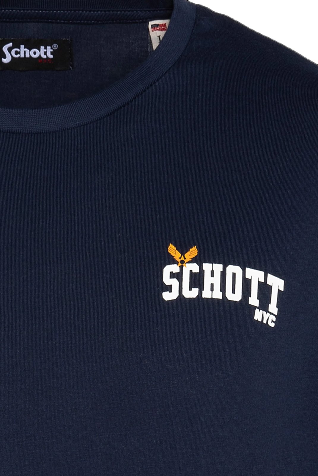 T-S manches courtes  Schott TSSTARLOGO NAVY