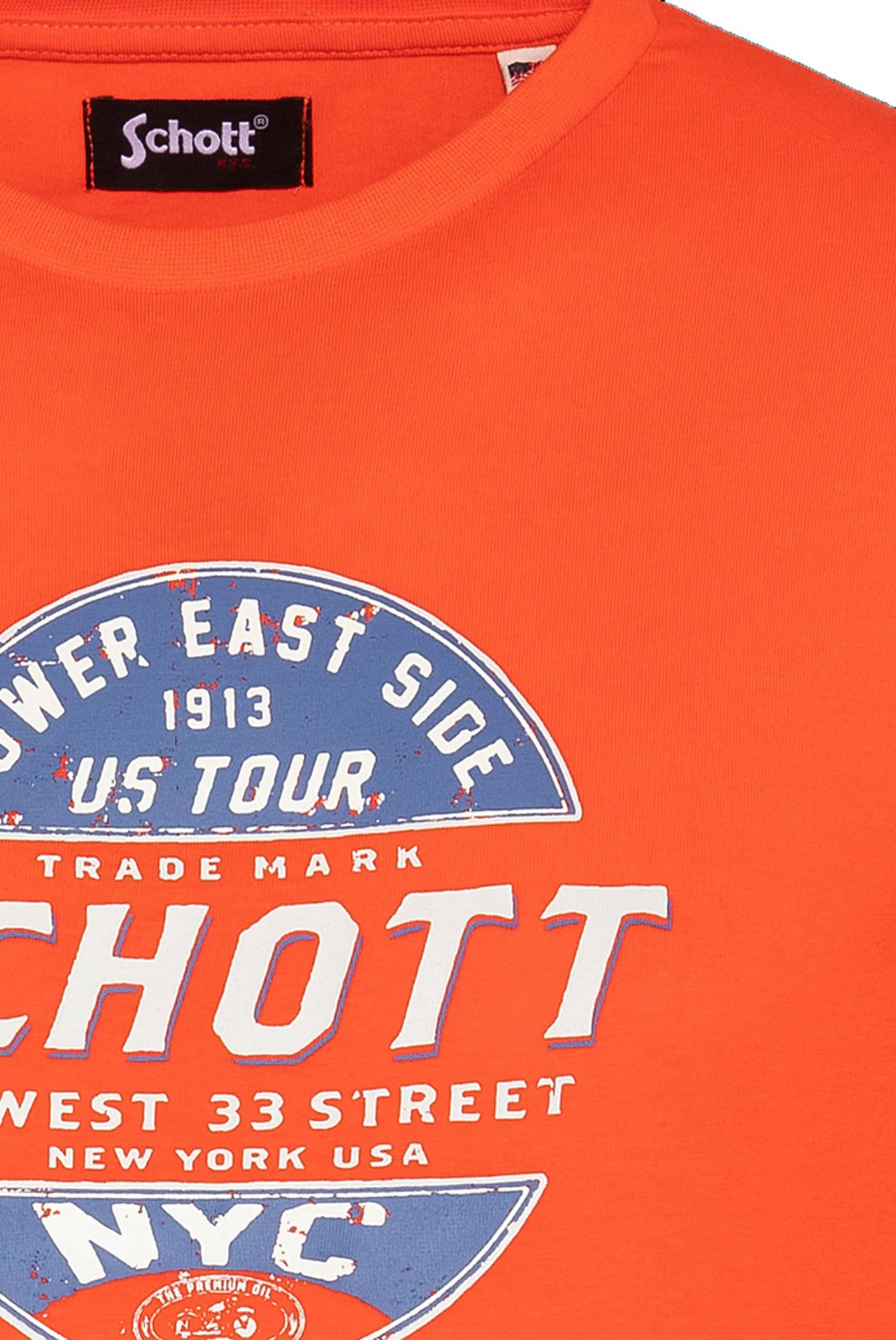 T-S manches courtes  Schott TSUSTOUR ORANGE