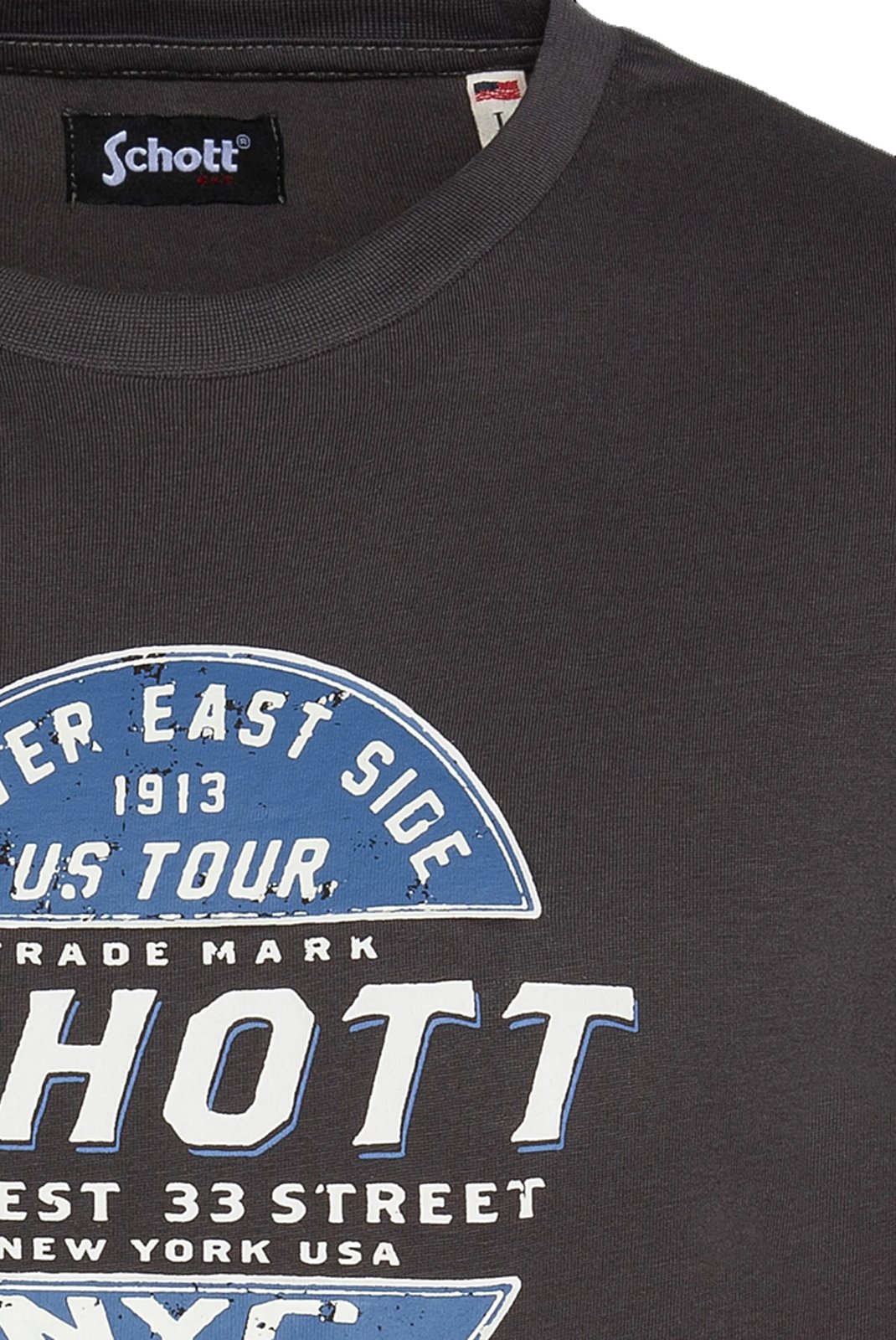 T-S manches courtes  Schott TSUSTOUR ANTHRACITE