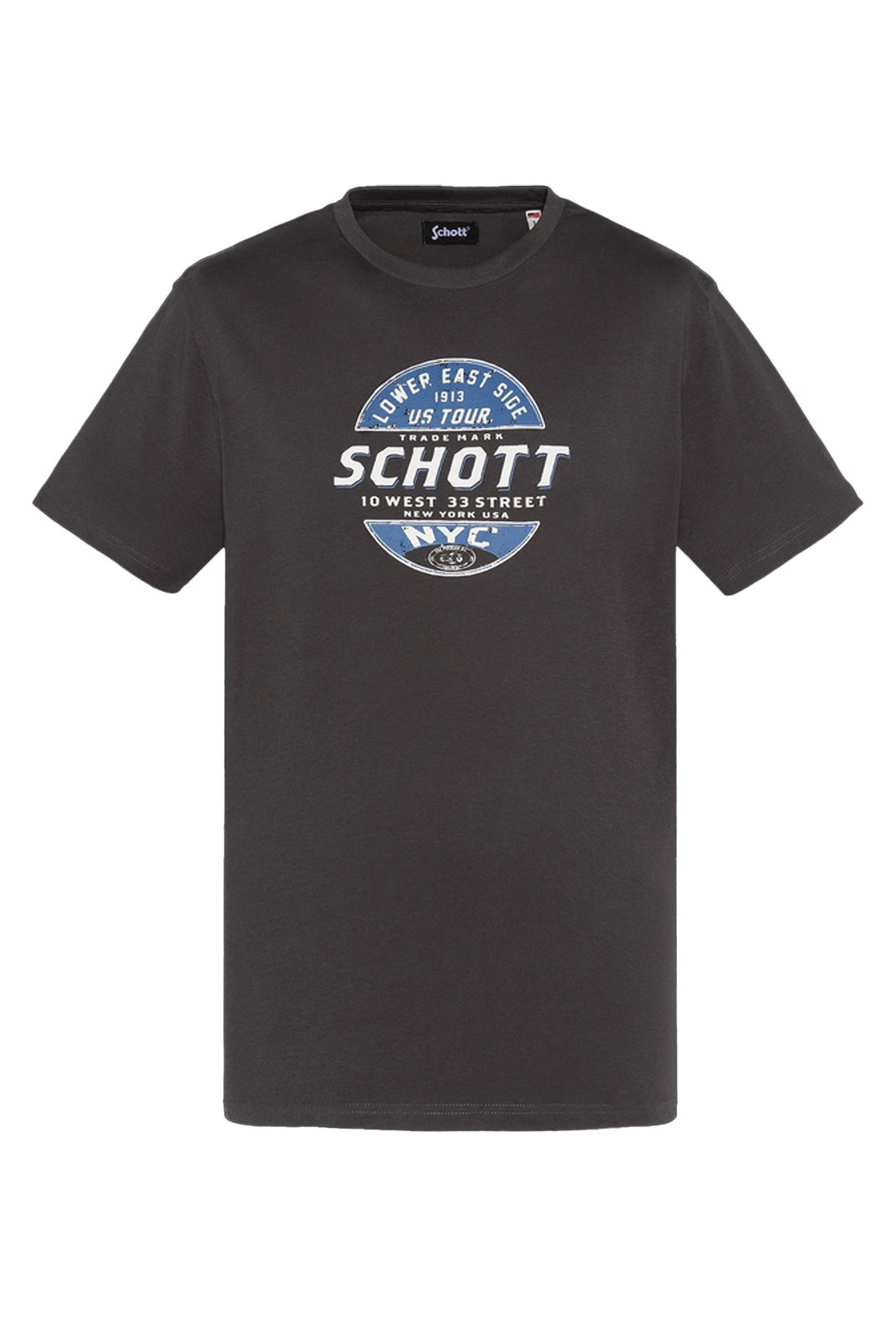T-S manches courtes  Schott TSUSTOUR ANTHRACITE