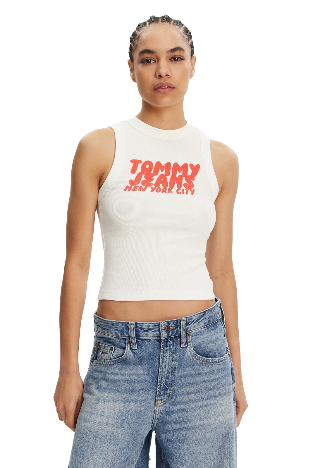 Tee shirt  Tommy Jeans DW0DW21339 YBL Ecru