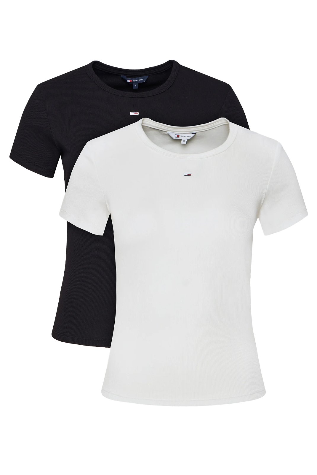 Tee shirt  Tommy Jeans DW0DW21430 0XO Ecru / Black