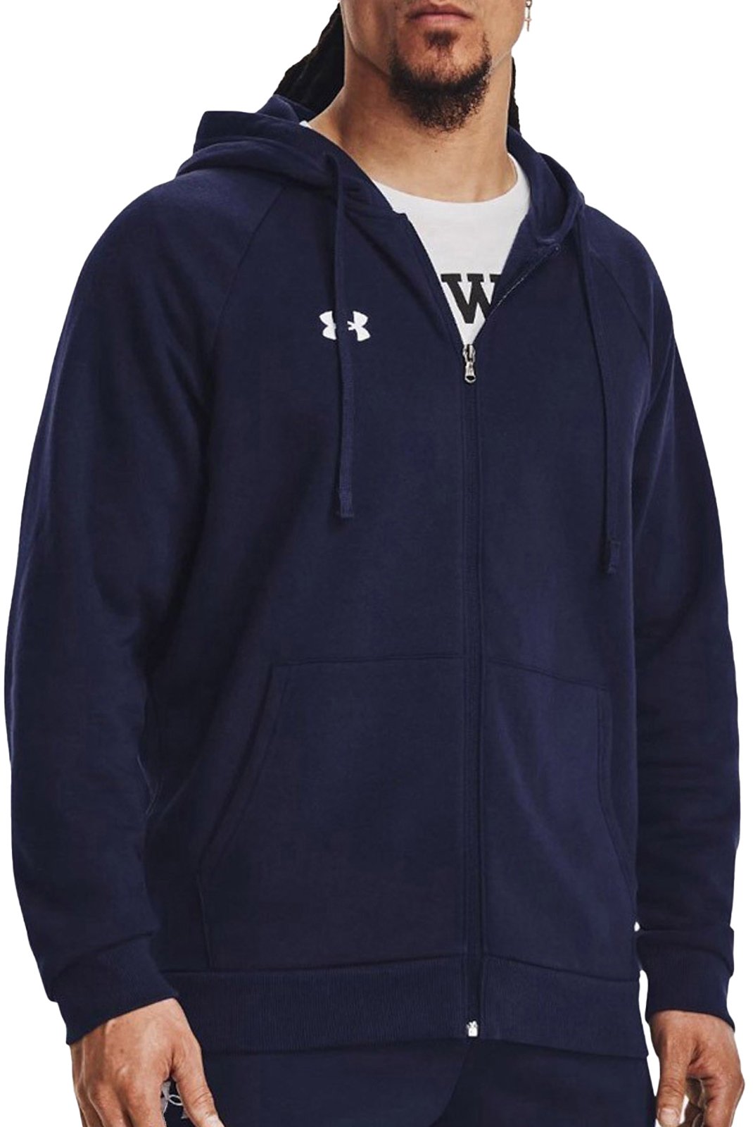 Sweats zippés  Under armour 1379767 410 Marine OD Green/White