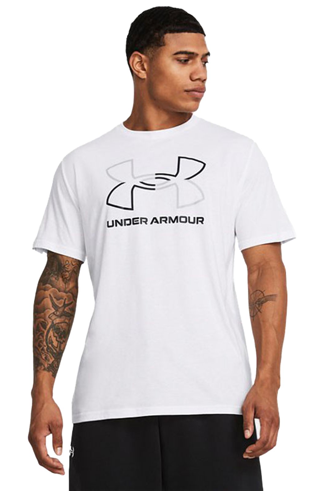 T-S manches courtes  Under armour 1382915 100 White/Mod Gray/Black