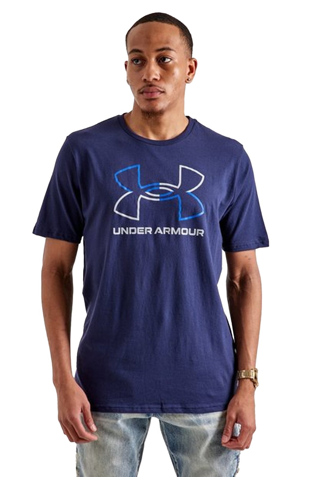 T-S manches courtes  Under armour 1382915 410 Midnight Navy/Royal/Mod Gray